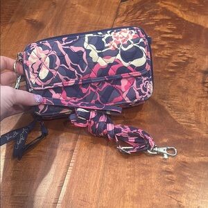 Vera Bradley Pink and Navy Women's wallet